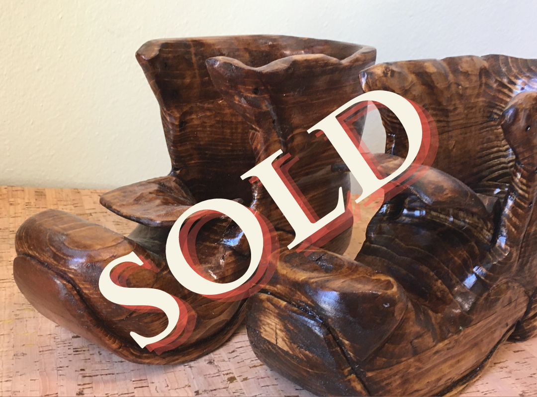 “Pair of Old Shoes” Wood