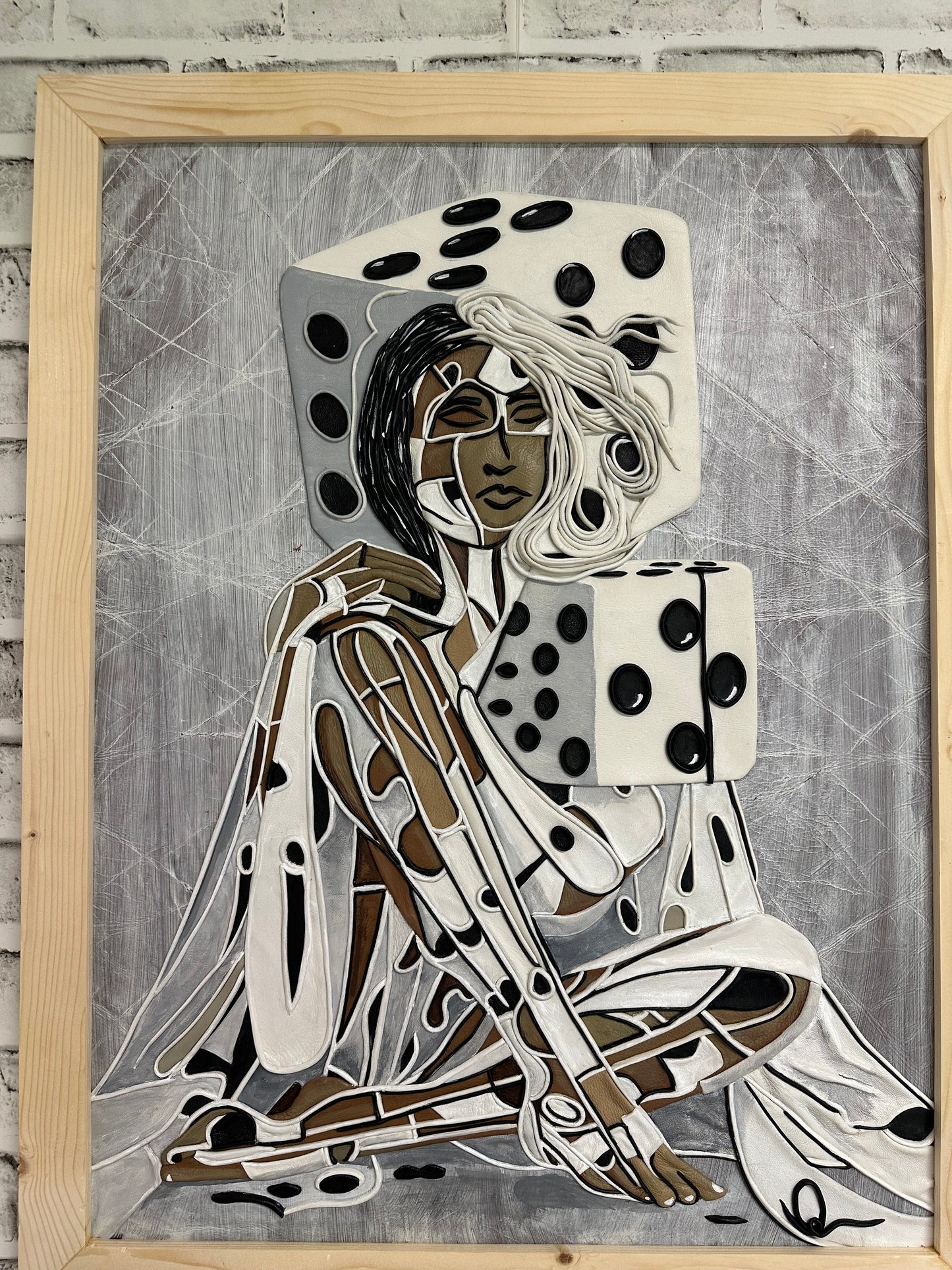 “Game of Dice’s” Genuine Leather 3D Art