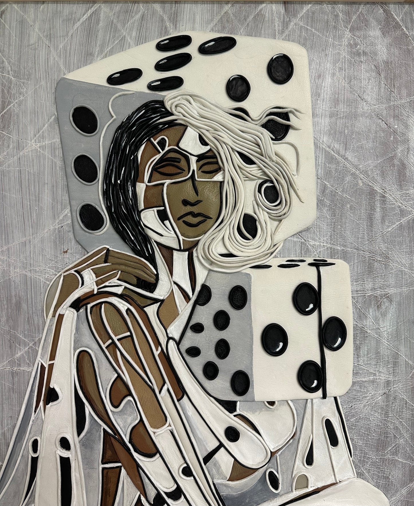 “Game of Dice’s” Genuine Leather 3D Art