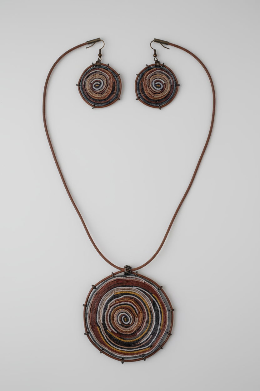 “Golden Ratio” Necklace &amp; Earrings Set