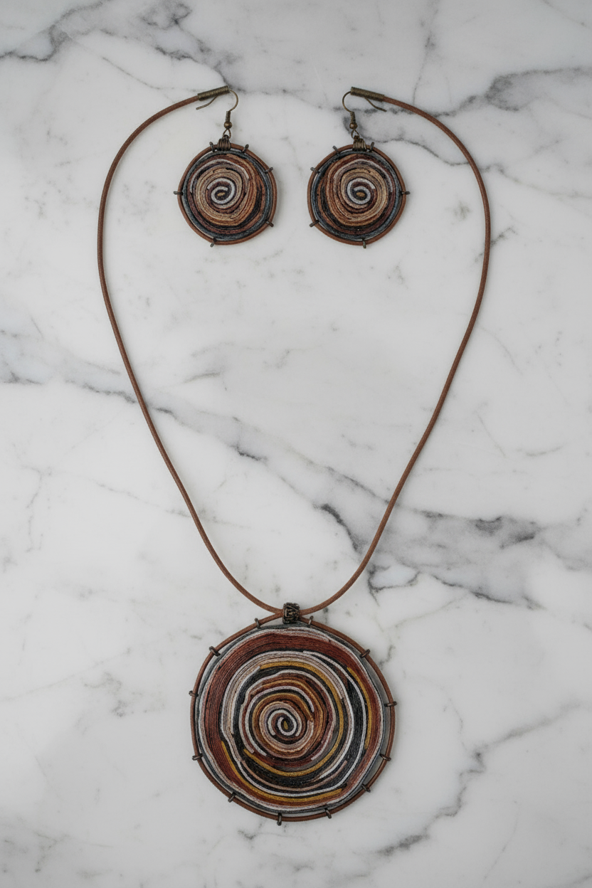 “Golden Ratio” Necklace &amp; Earrings Set