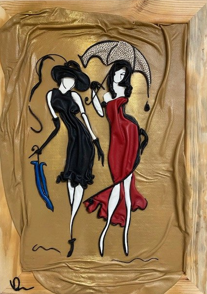 “Randevu” Genuine Leather 3D Art
