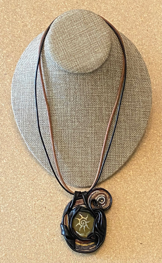 Necklace, Genuine Leather