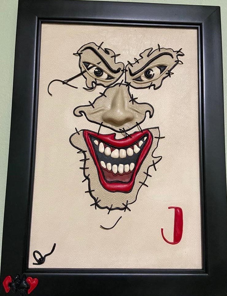 “Joker” Genuine Leather 3D Picture