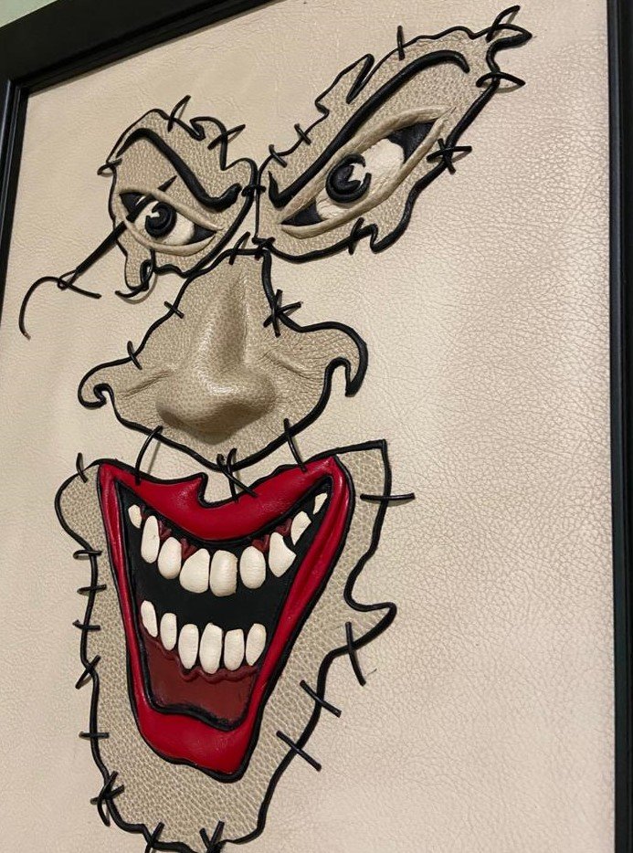 “Joker” Genuine Leather 3D Picture