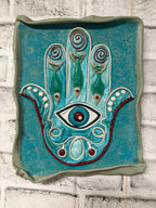 “Hamsa” Genuine Leather 3D Art