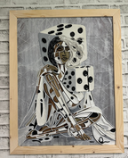 “Game of Dice’s” Genuine Leather 3D Art