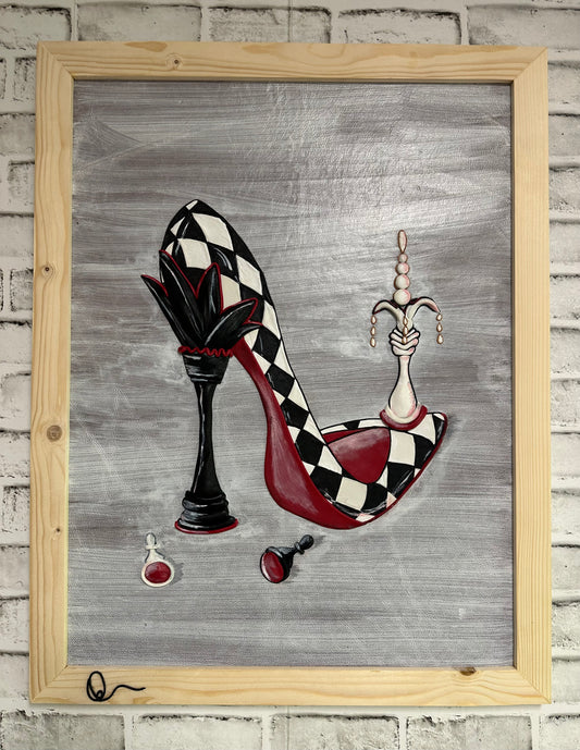 “Checkmate” Genuine Leather 3D Art