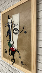 “Flowing Illusion” Genuine Leather 3D Art