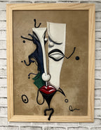“Flowing Illusion” Genuine Leather 3D Art