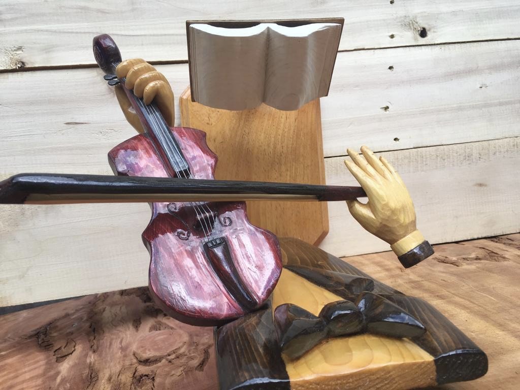 “Solo on Violin” Wood