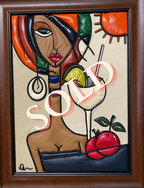 “Vacation” Genuine Leather 3D Art