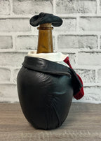 “Red Tye” Genuine Leather Glass Carafe