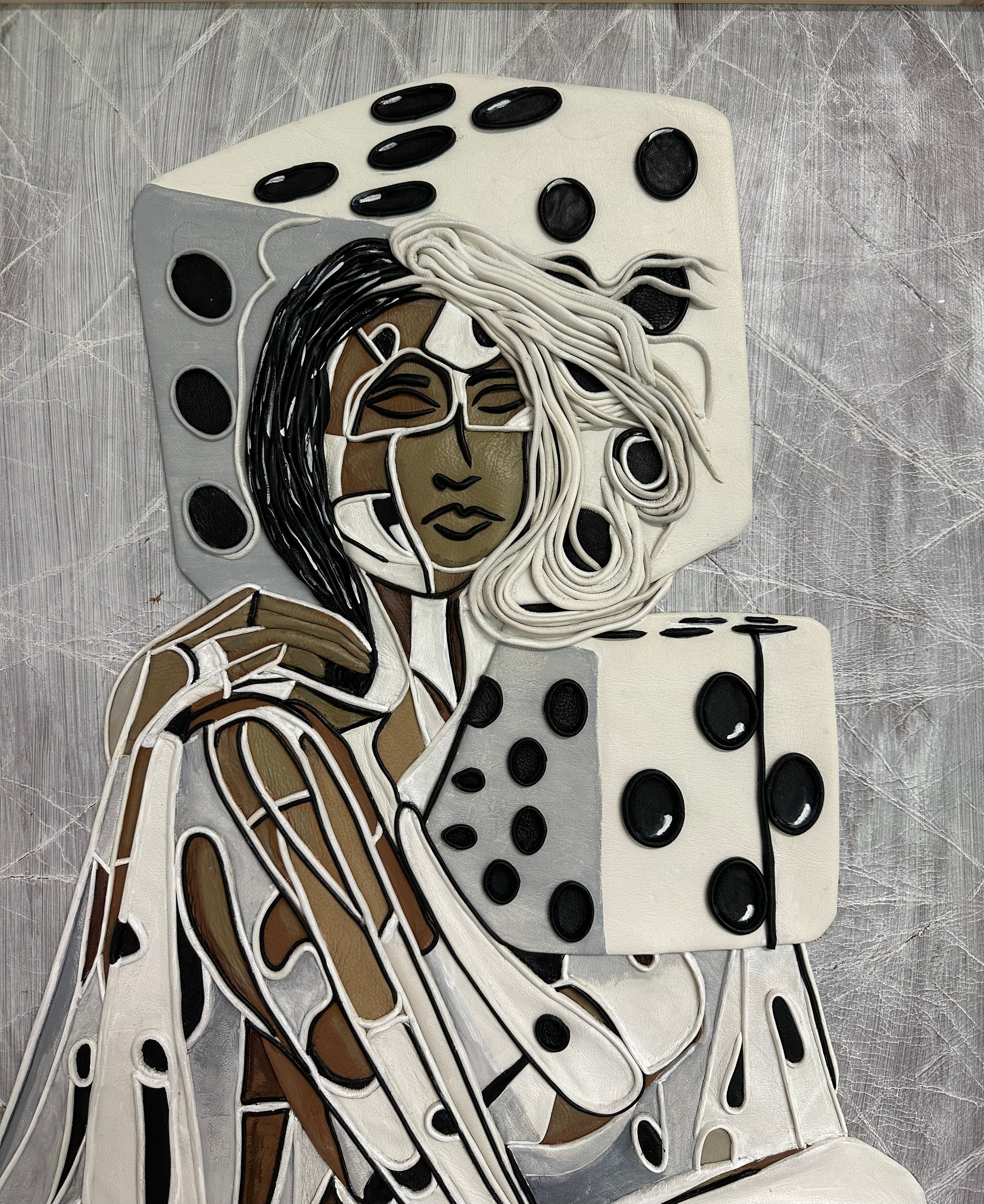 “Game of Dice’s” Genuine Leather 3D Art