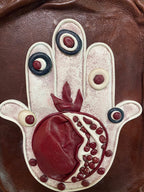“Hamsa” Genuine Leather 3D Art