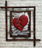 “Broken Heart” Genuine Leather 3D Art