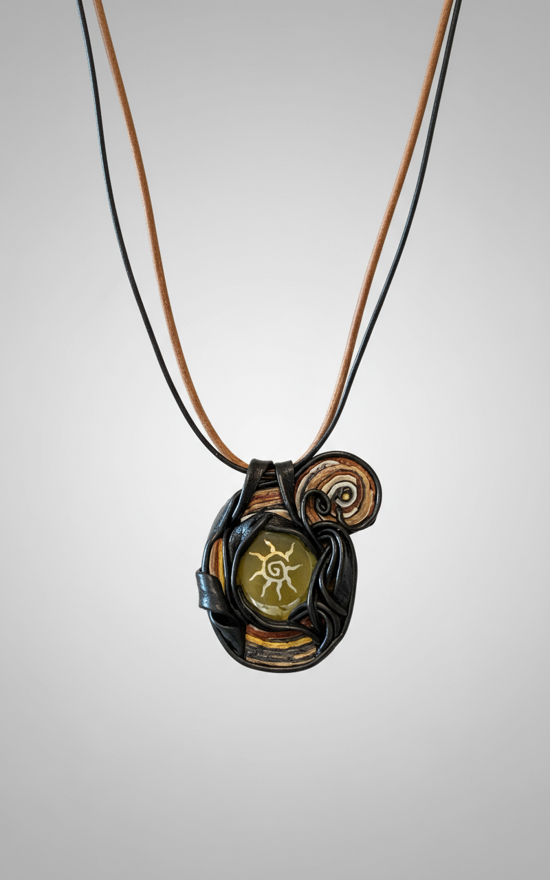 Necklace, Genuine Leather