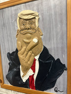“The One” Genuine Leather 3D Art