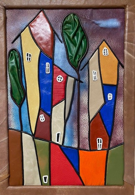 “”Toscana Old City” Genuine Leather 3D picture