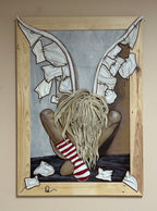 “Angel” Genuine leather 3D Art