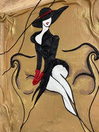 “Lady in Black” Genuine Leather 3D picture