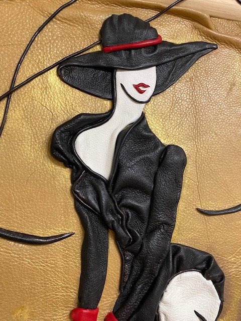 “Lady in Black” Genuine Leather 3D picture