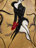 “Lady in Black” Genuine Leather 3D picture