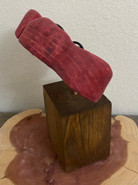 “Two Hearts” Wood sculpture