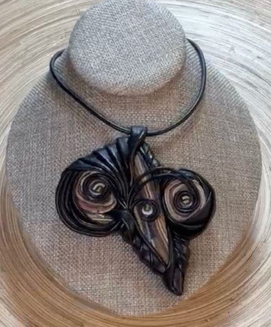 “Shaman” Leather Necklace and pendant.