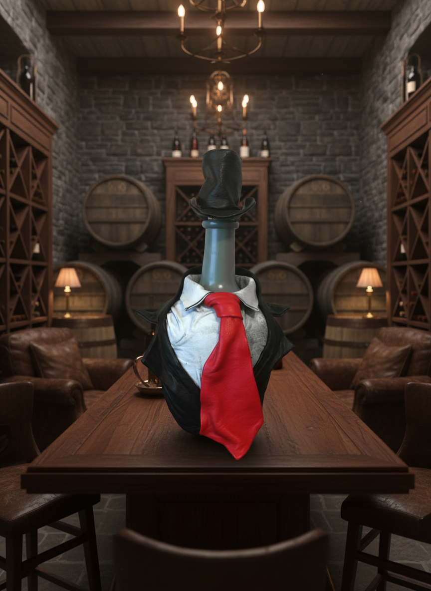 Carafe Bottle "Gentlemen in Black"