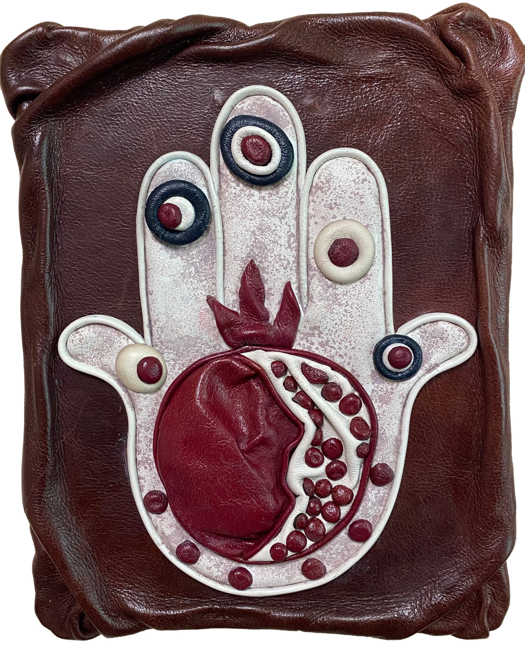 “Hamsa” Genuine Leather 3D Art