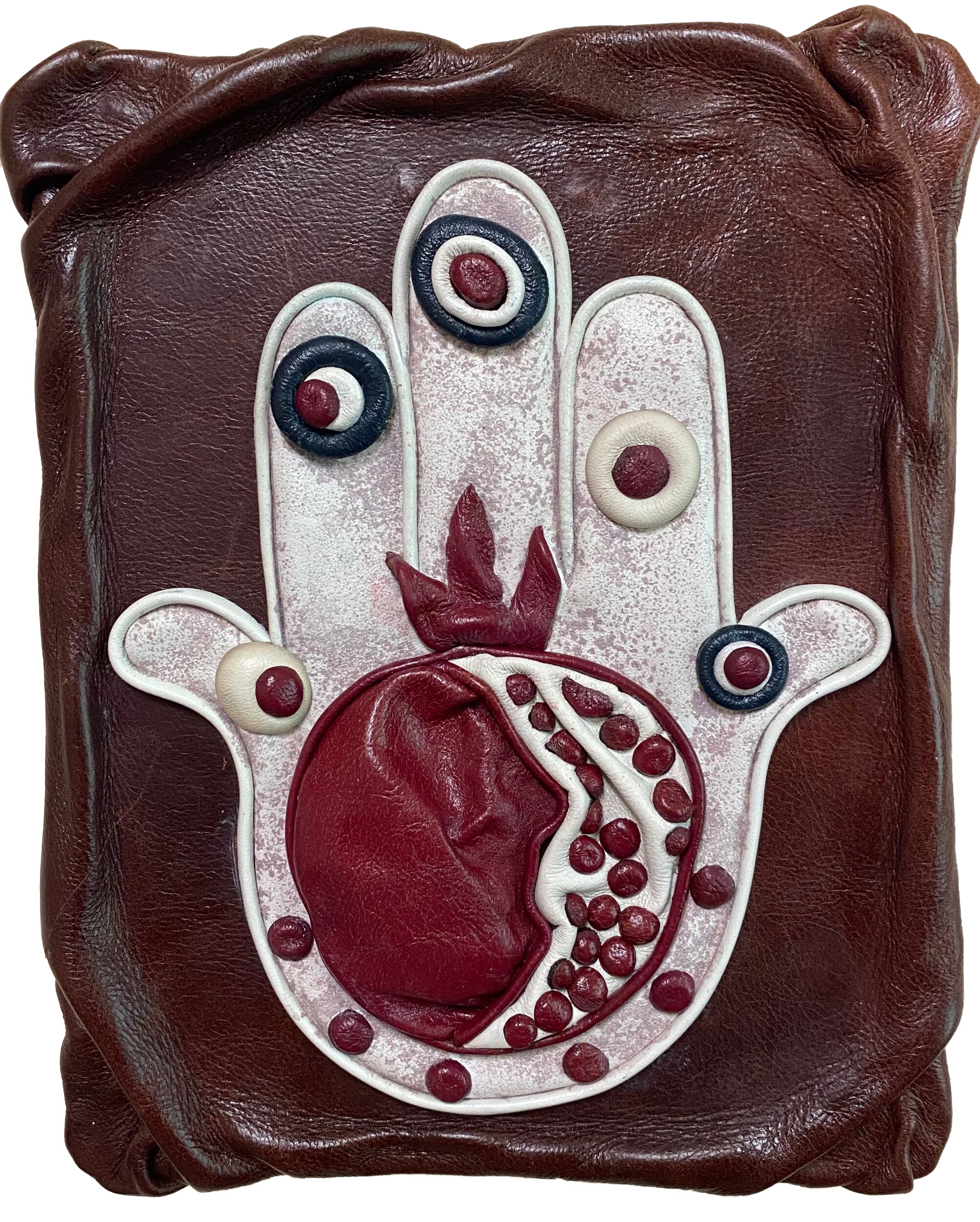 “Hamsa” Genuine Leather 3D Art